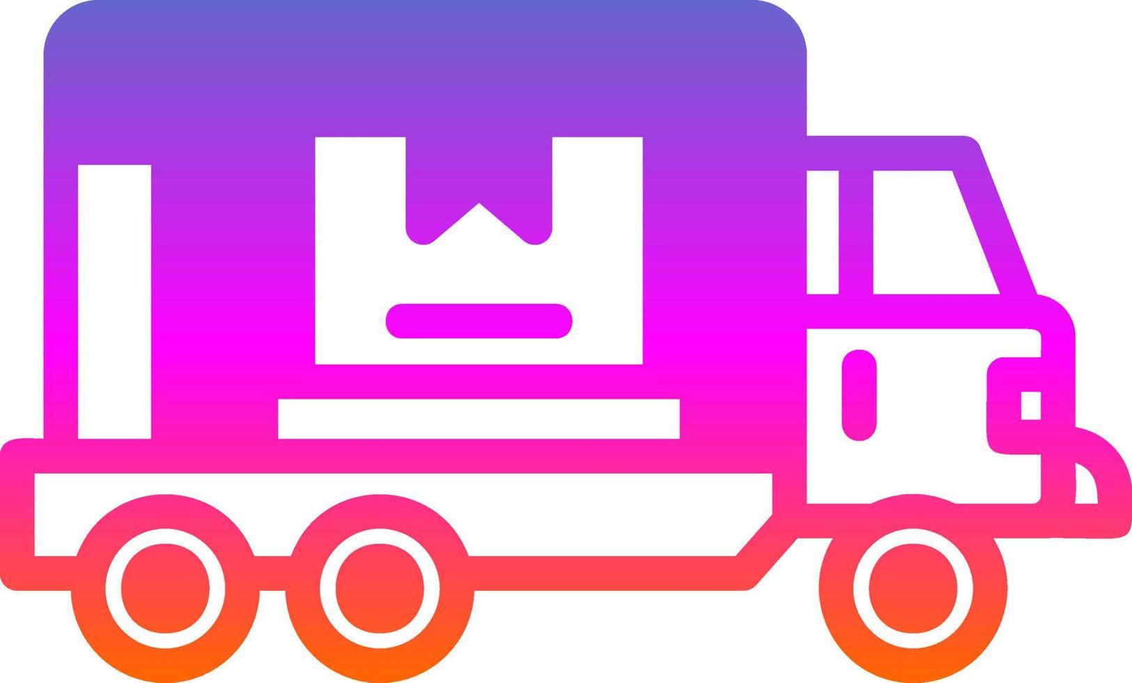 Cargo Truck Vector Icon Design