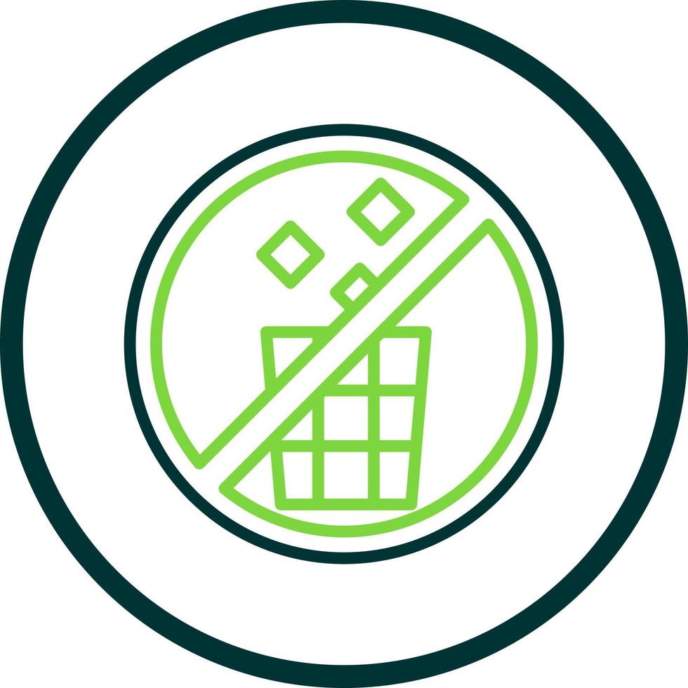 No Littering Vector Icon Design