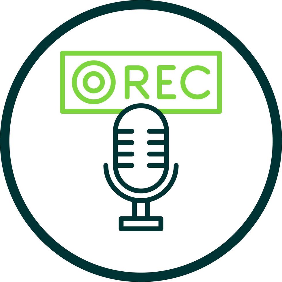 Recording Vector Icon Design