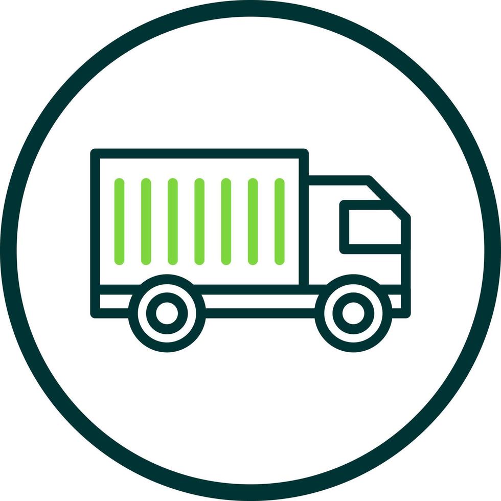 Cargo Truck Vector Icon Design