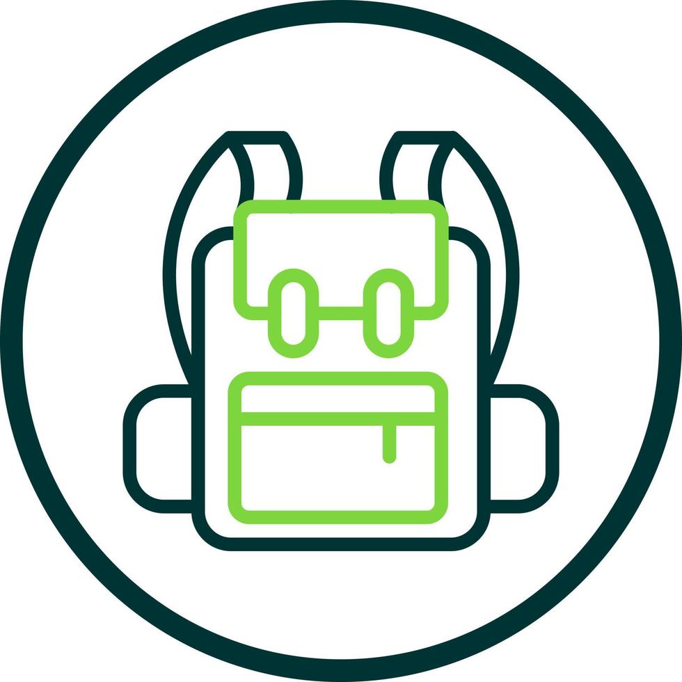 Backpack Vector Icon Design