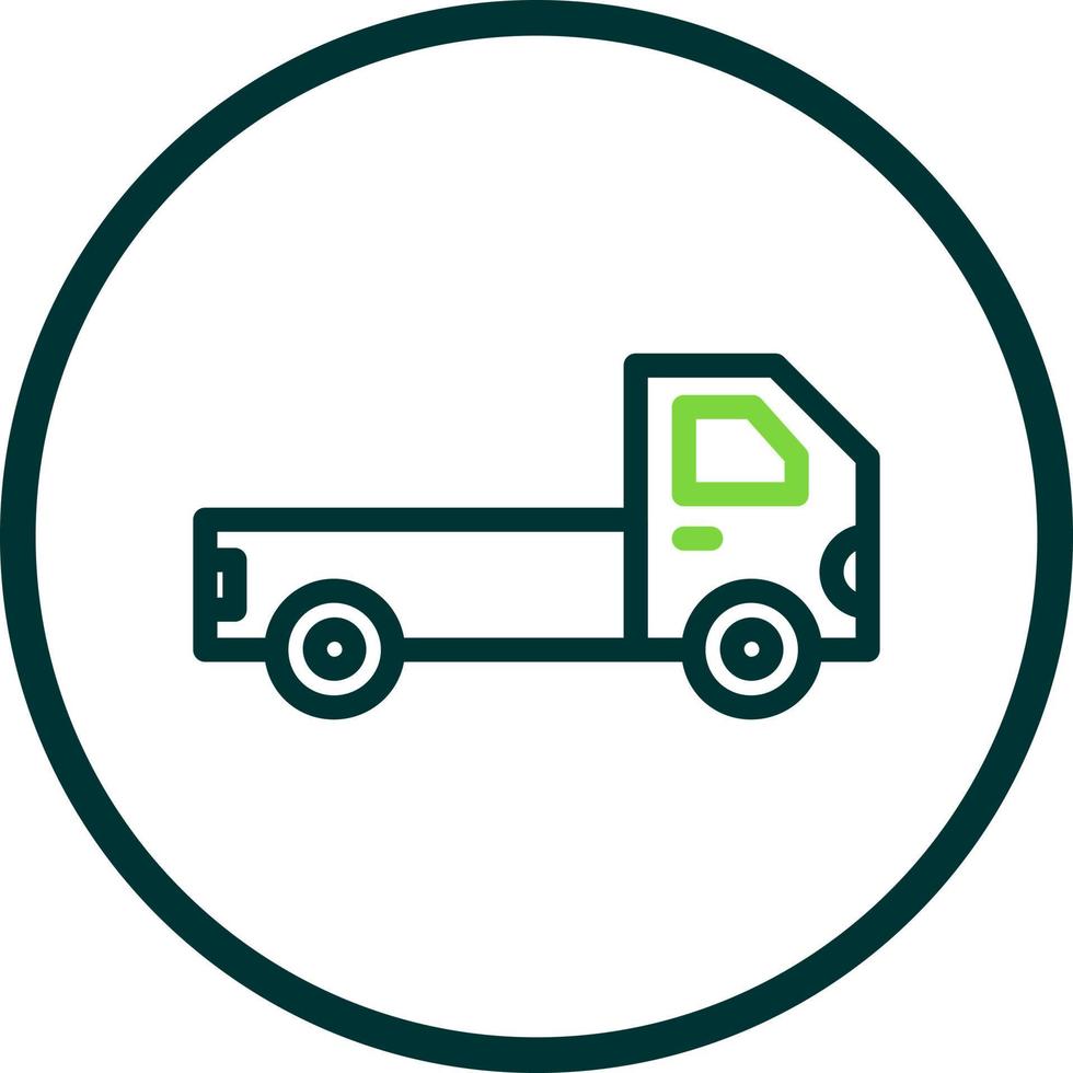 Pickup Truck Vector Icon Design