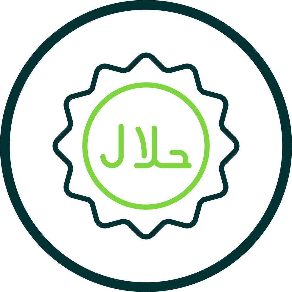 diseño de icono de vector halal