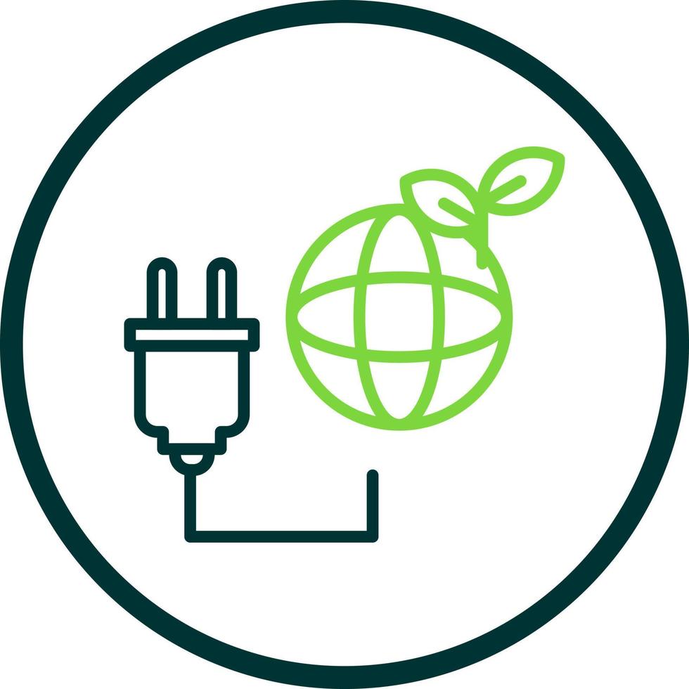 Save Energy Vector Icon Design