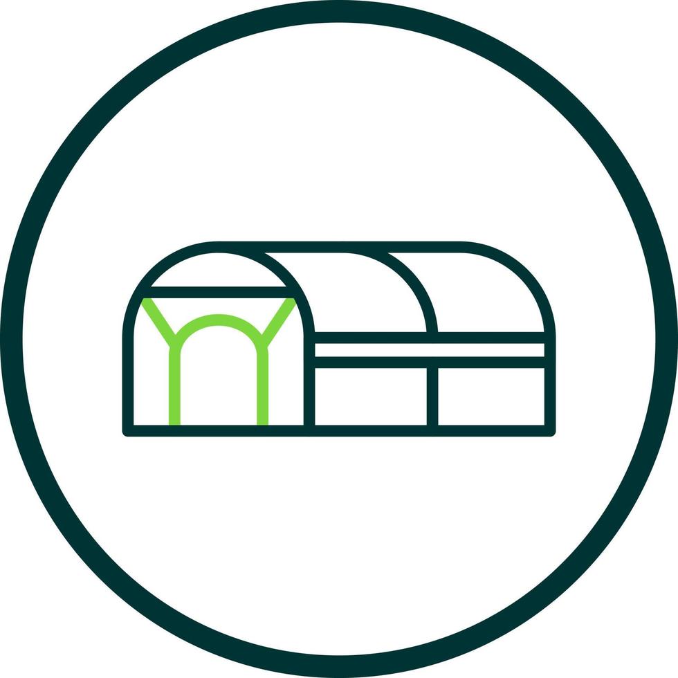 Green House Vector Icon Design