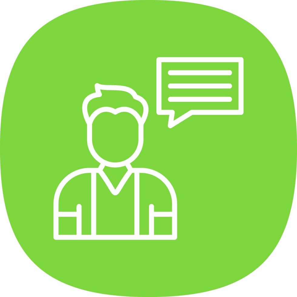 Talk Vector Icon Design