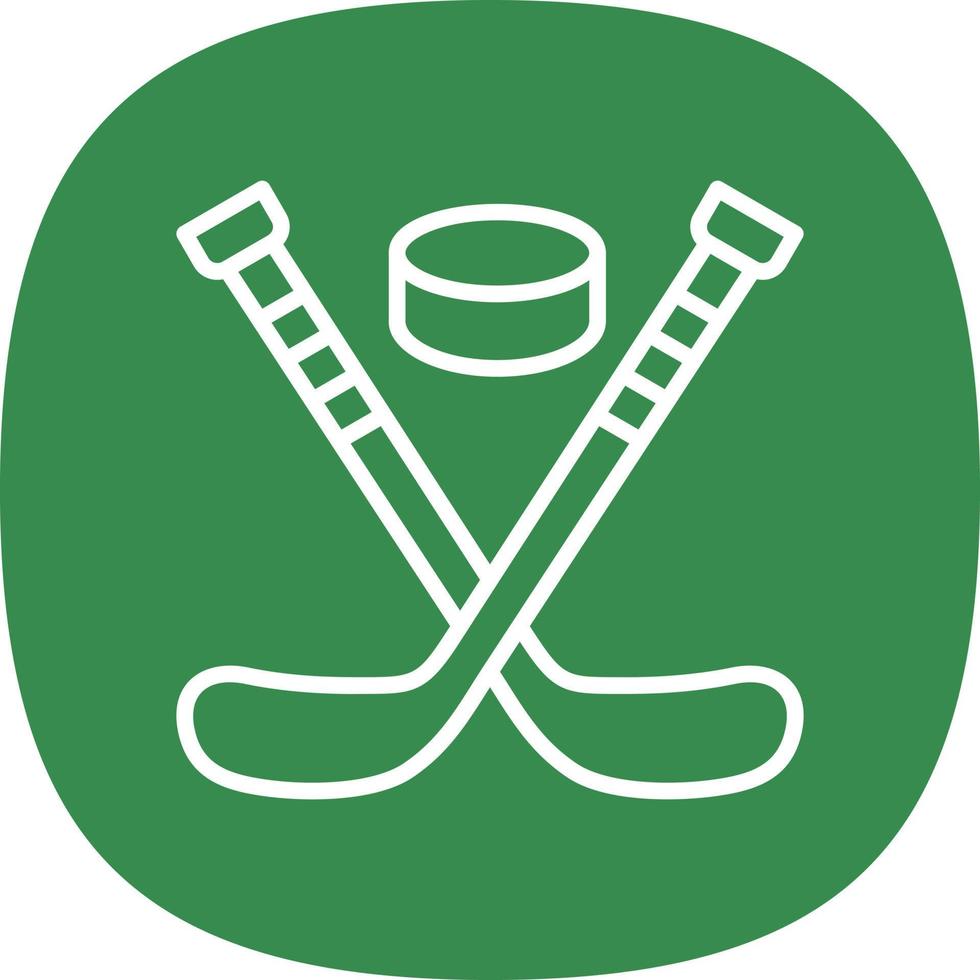 diseño de icono de vector de hockey sobre hielo