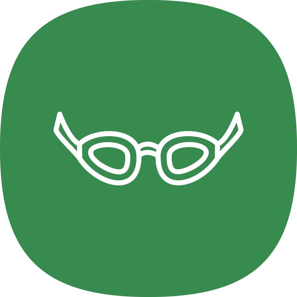 diseño de icono de vector de gafas de natación