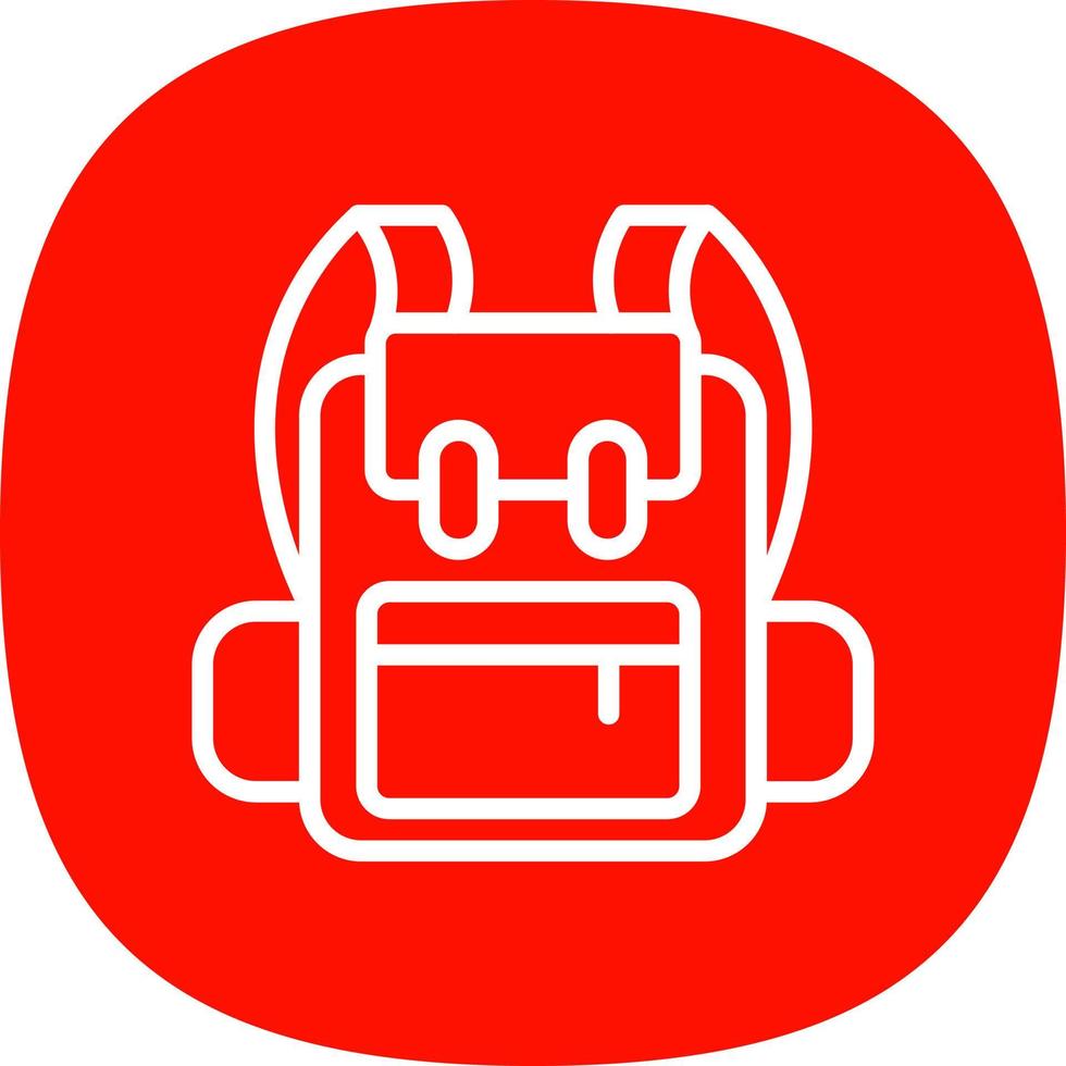 Backpack Vector Icon Design