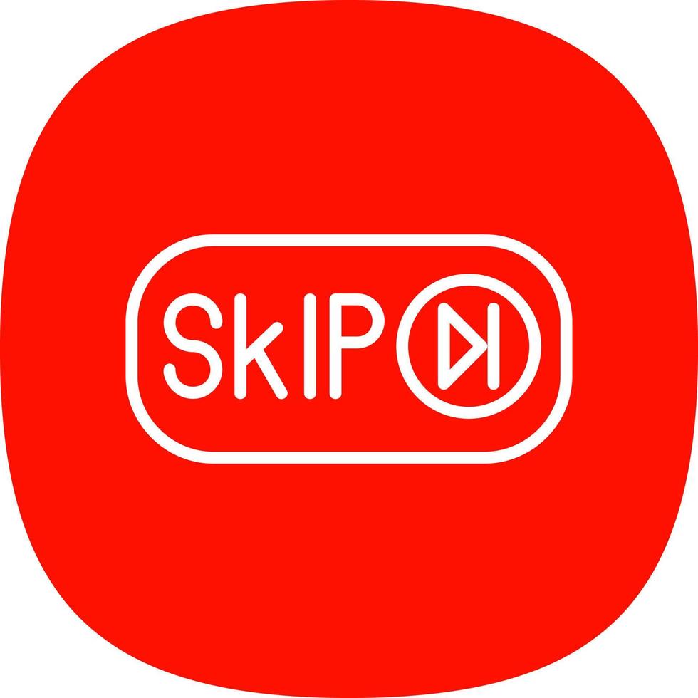 Skip Ad Vector Icon Design