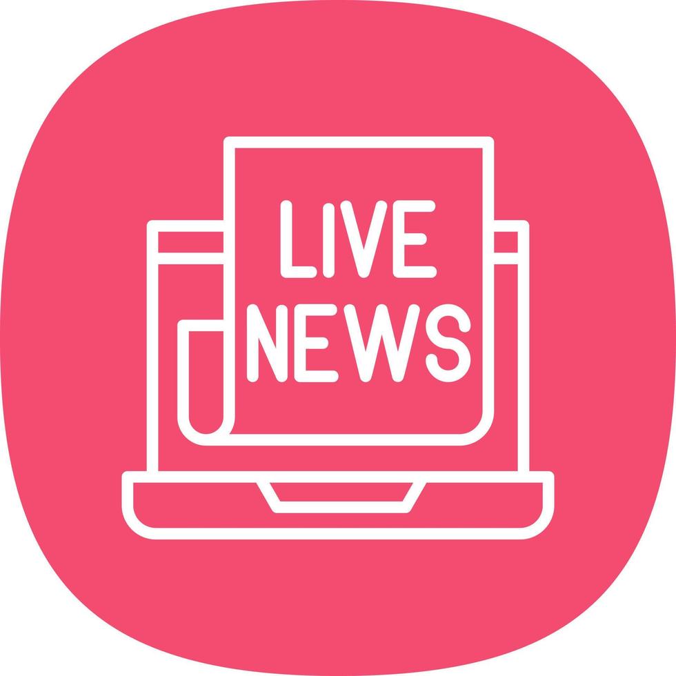 Live News Vector Icon Design