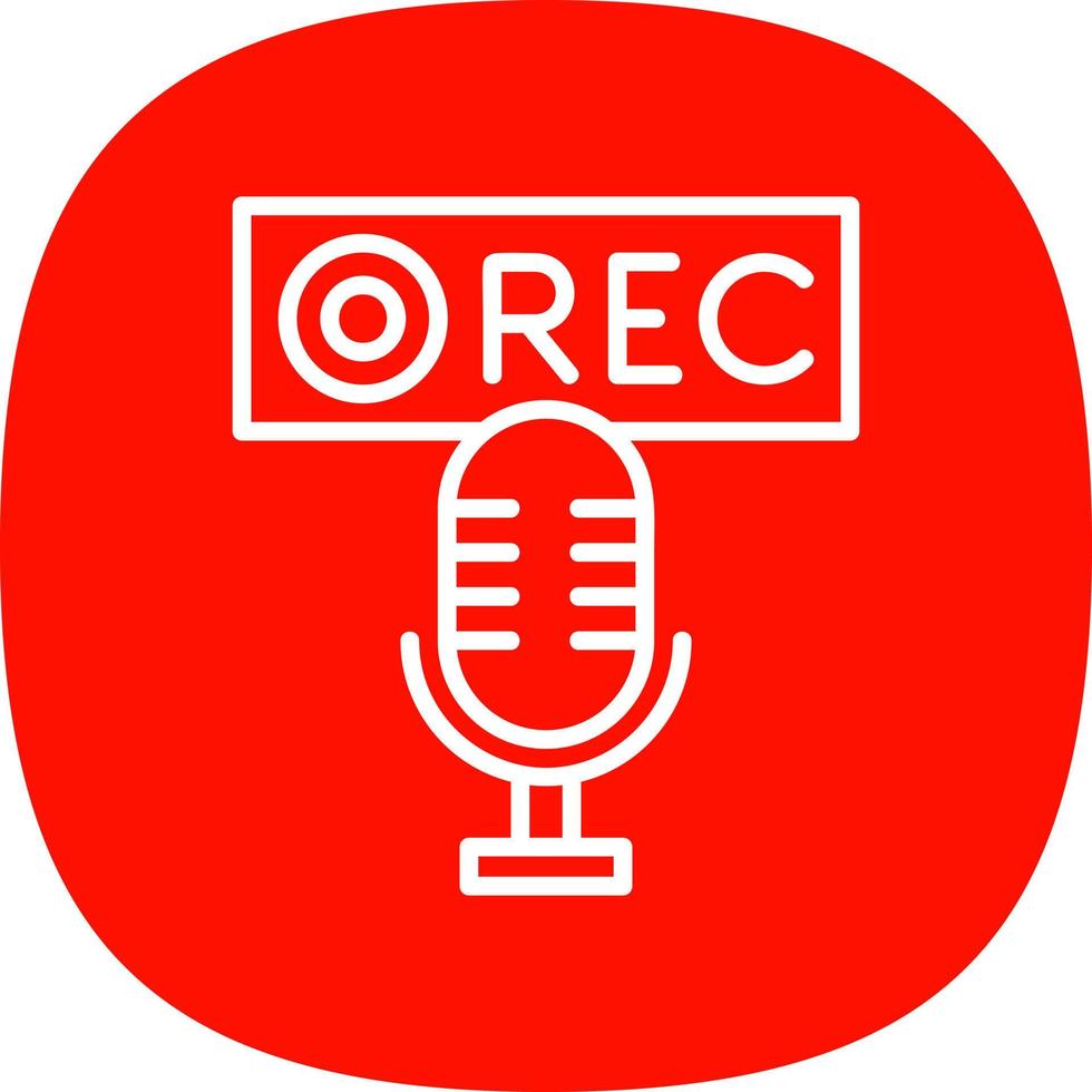 Recording Vector Icon Design