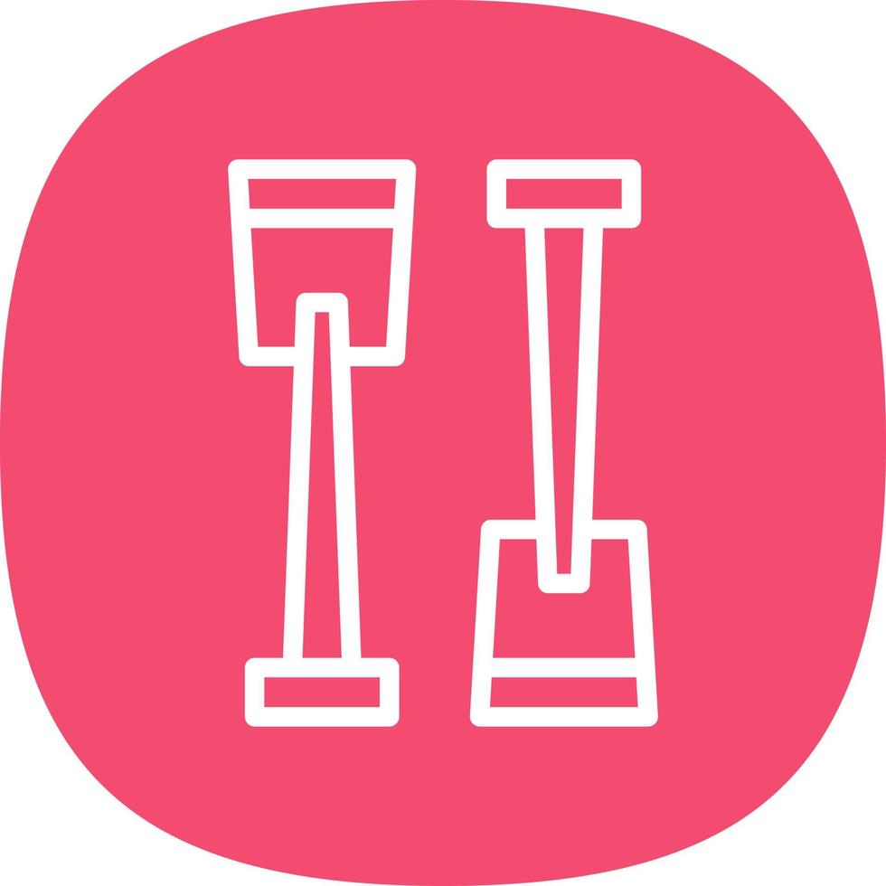 Paddle Vector Icon Design