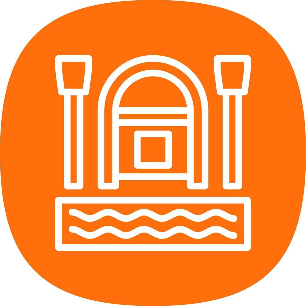 Rafting Vector Icon Design