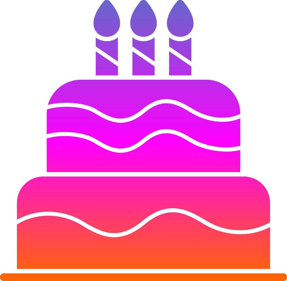 Cake Vector Icon Design