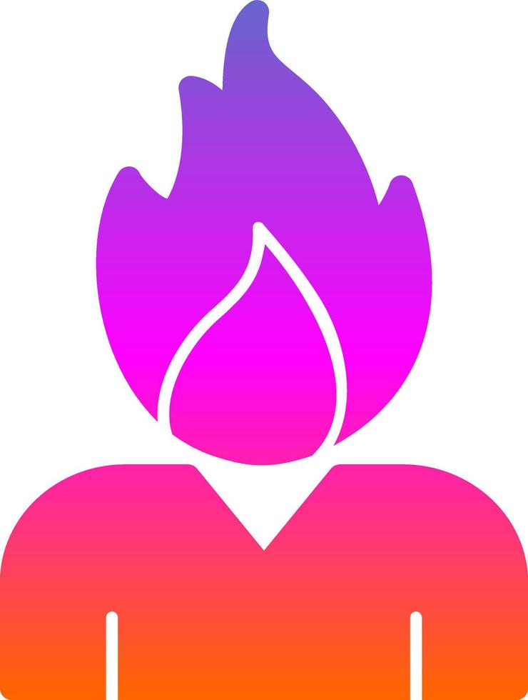 diseño de icono de vector ardiente