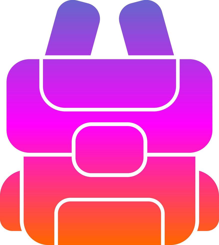 Backpack Vector Icon Design