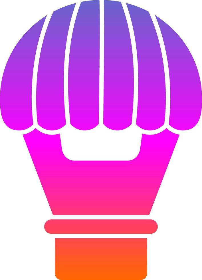 Hot Air Balloon Vector Icon Design