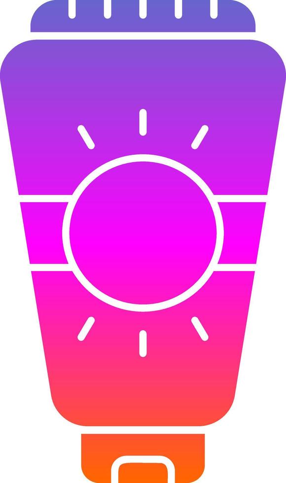 diseño de icono de vector de crema solar