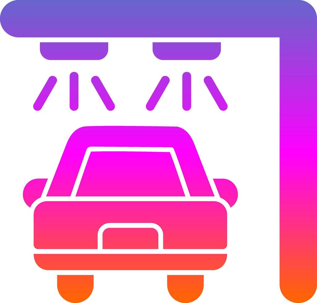 Car Wash Vector Icon Design