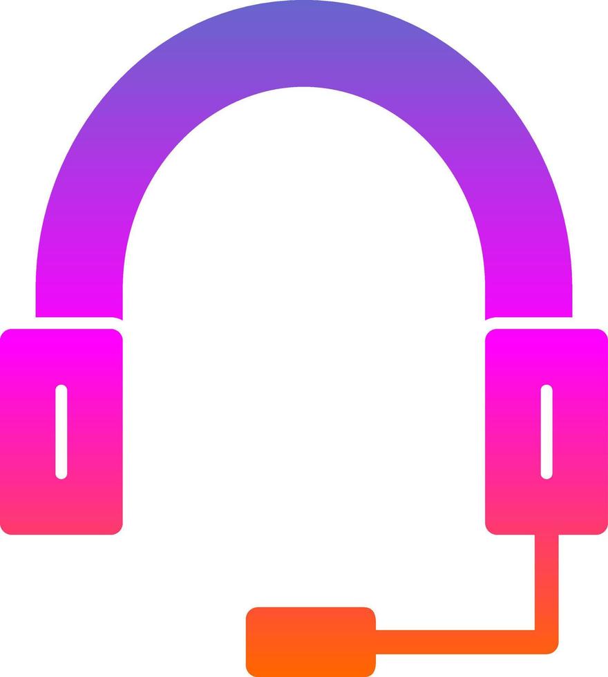 diseño de icono de vector de auriculares