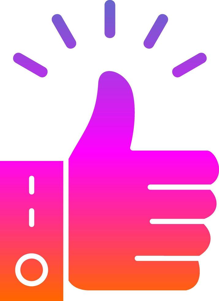 Thumbs Up Vector Icon Design