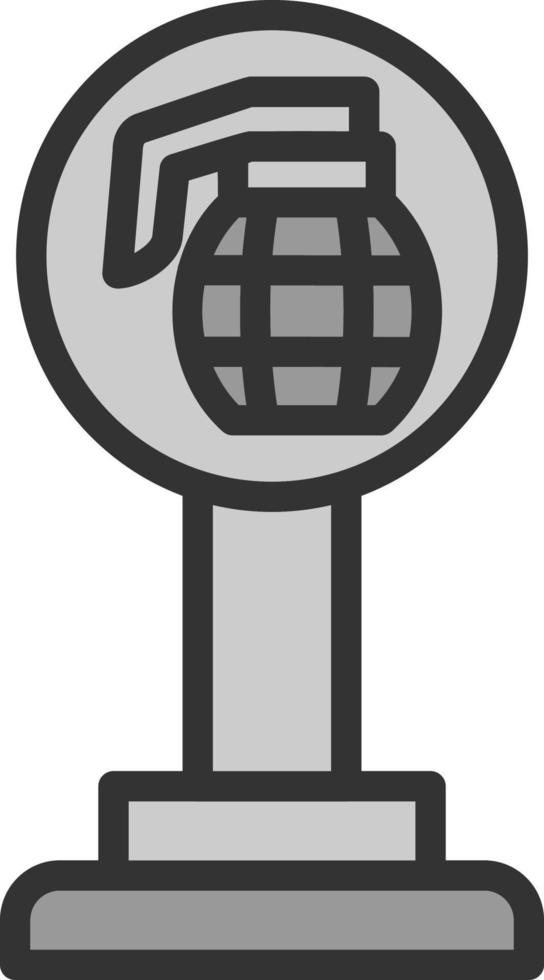 War Zone Vector Icon Design