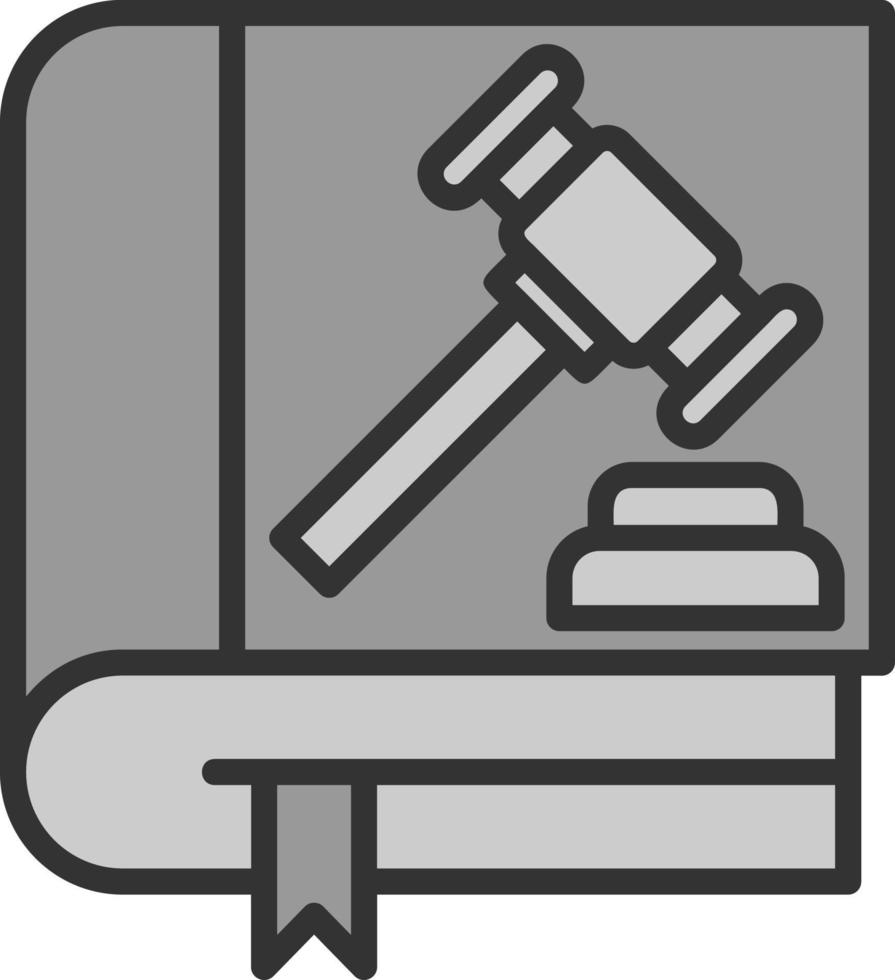 Law Book Vector Icon Design