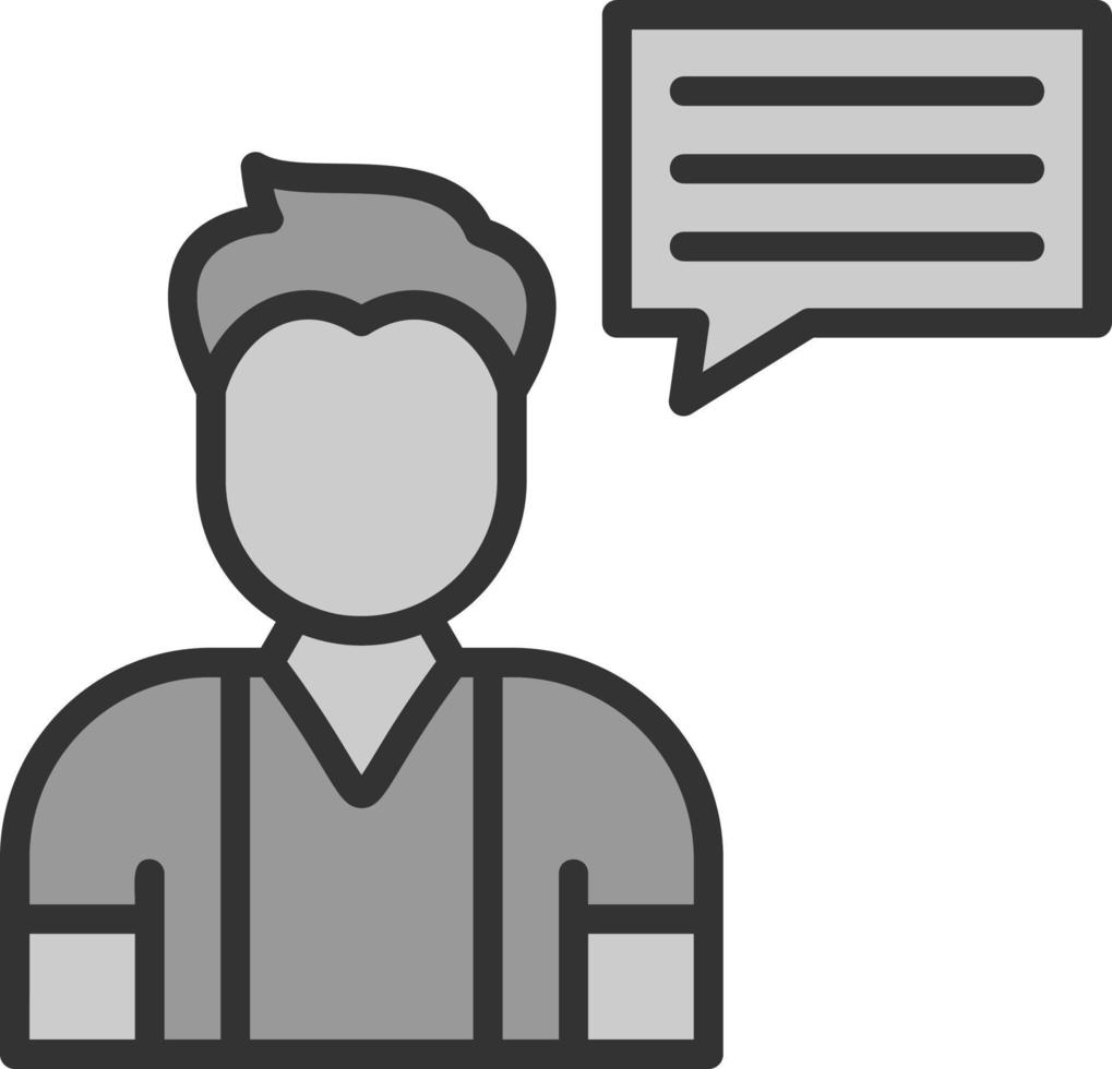 Talk Vector Icon Design