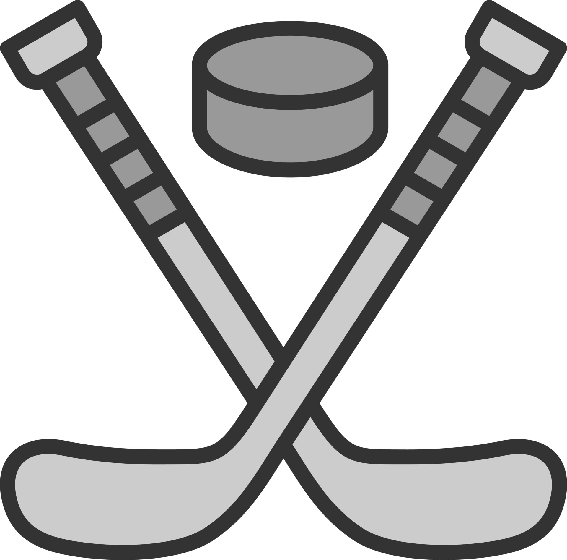 Ice Hockey Vector Icon Design 16948550 Vector Art at Vecteezy