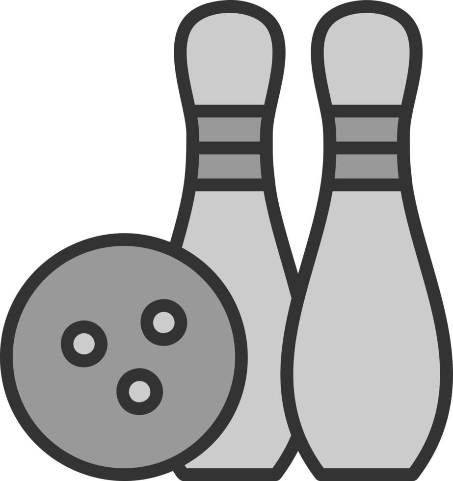 diseño de icono de vector de bolos