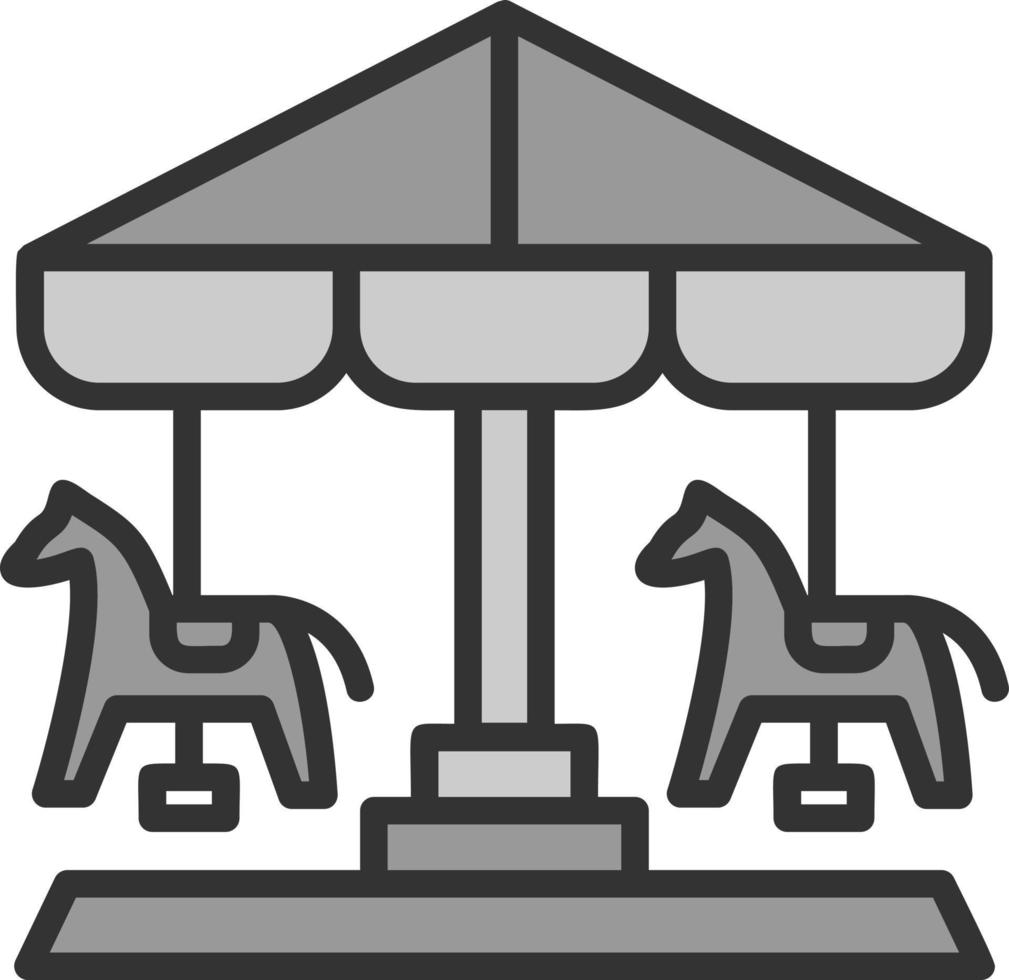 Merry Go Round Vector Icon Design