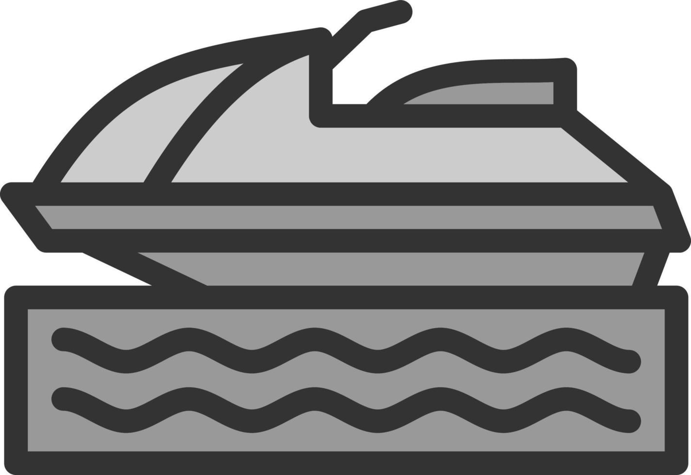 Jet Ski Vector Icon Design