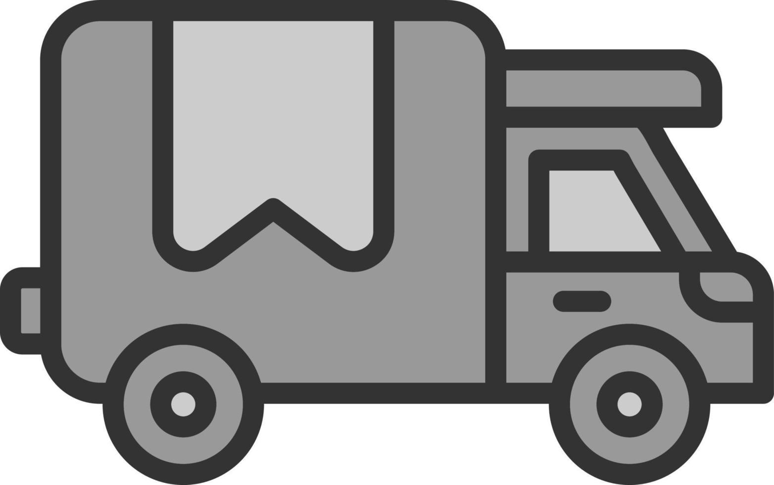 Delivery Truck Vector Icon Design