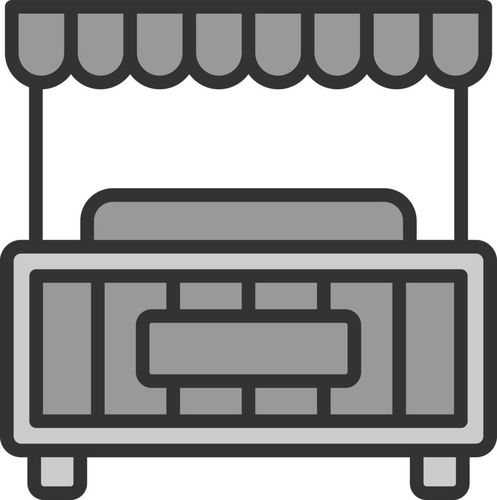 Food Stall Vector Icon Design