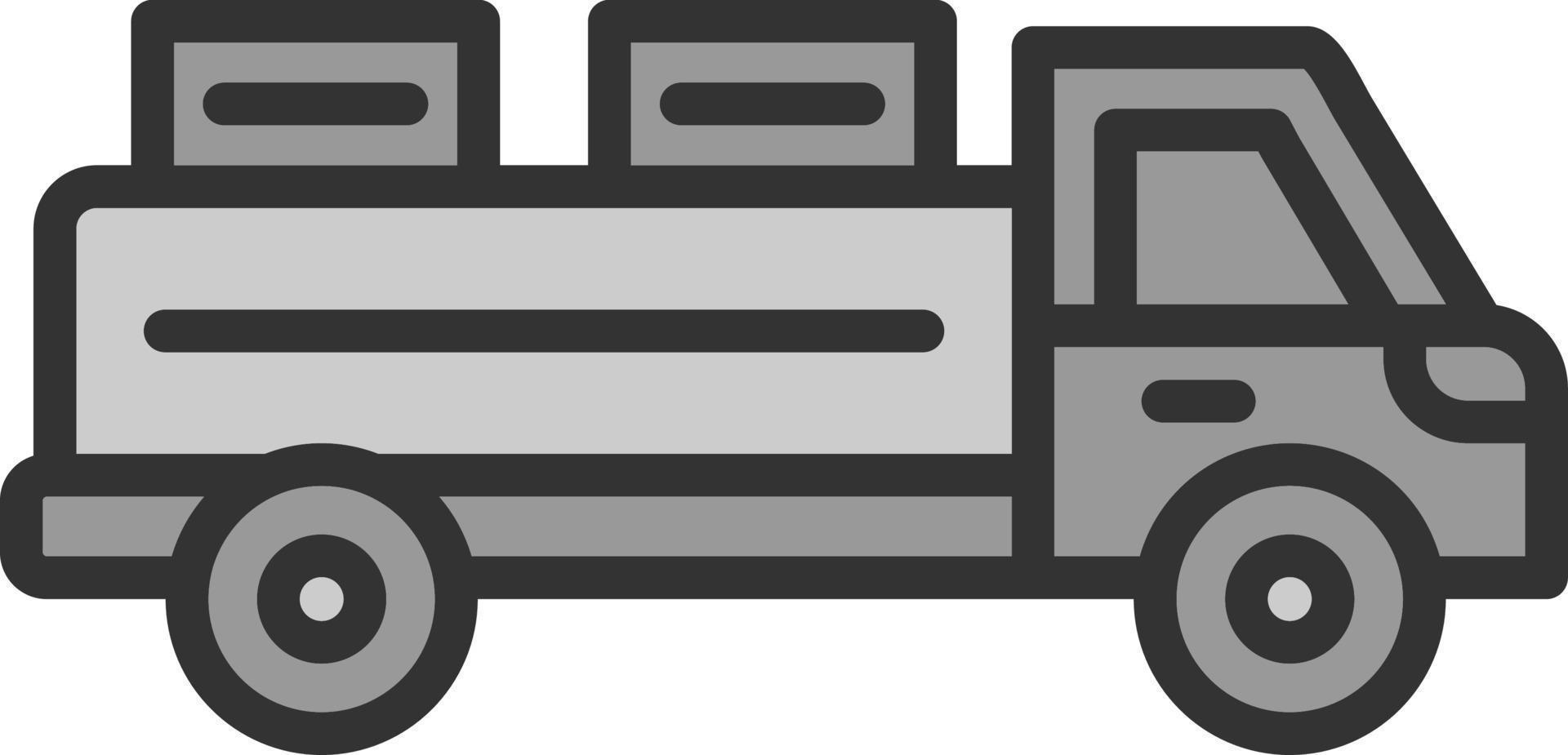 Pickup Truck Vector Icon Design
