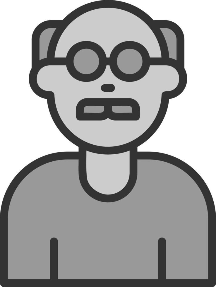 Old Man Vector Icon Design