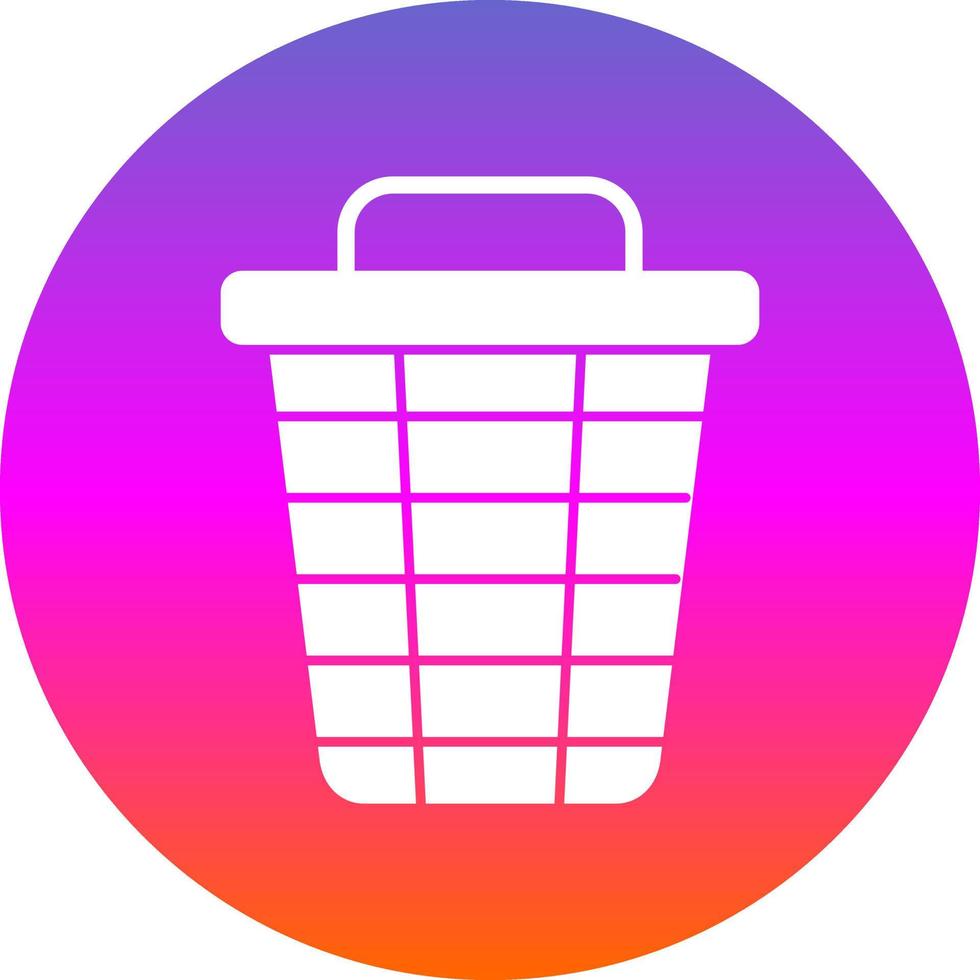 Trash Bin Vector Icon Design