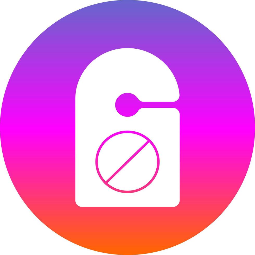 Do Not Disturb Vector Icon Design