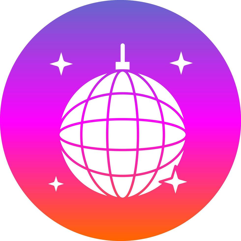 diseño de icono de vector de bola de discoteca