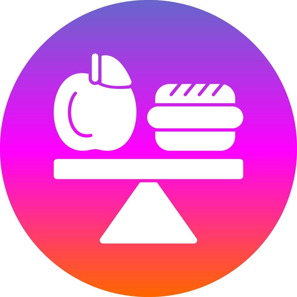 Balanced Diet Vector Icon Design