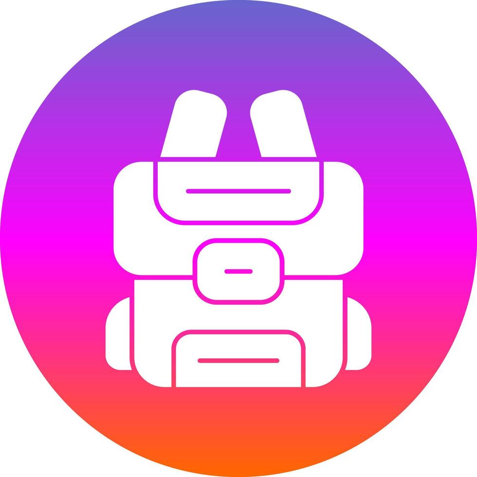 Backpack Vector Icon Design