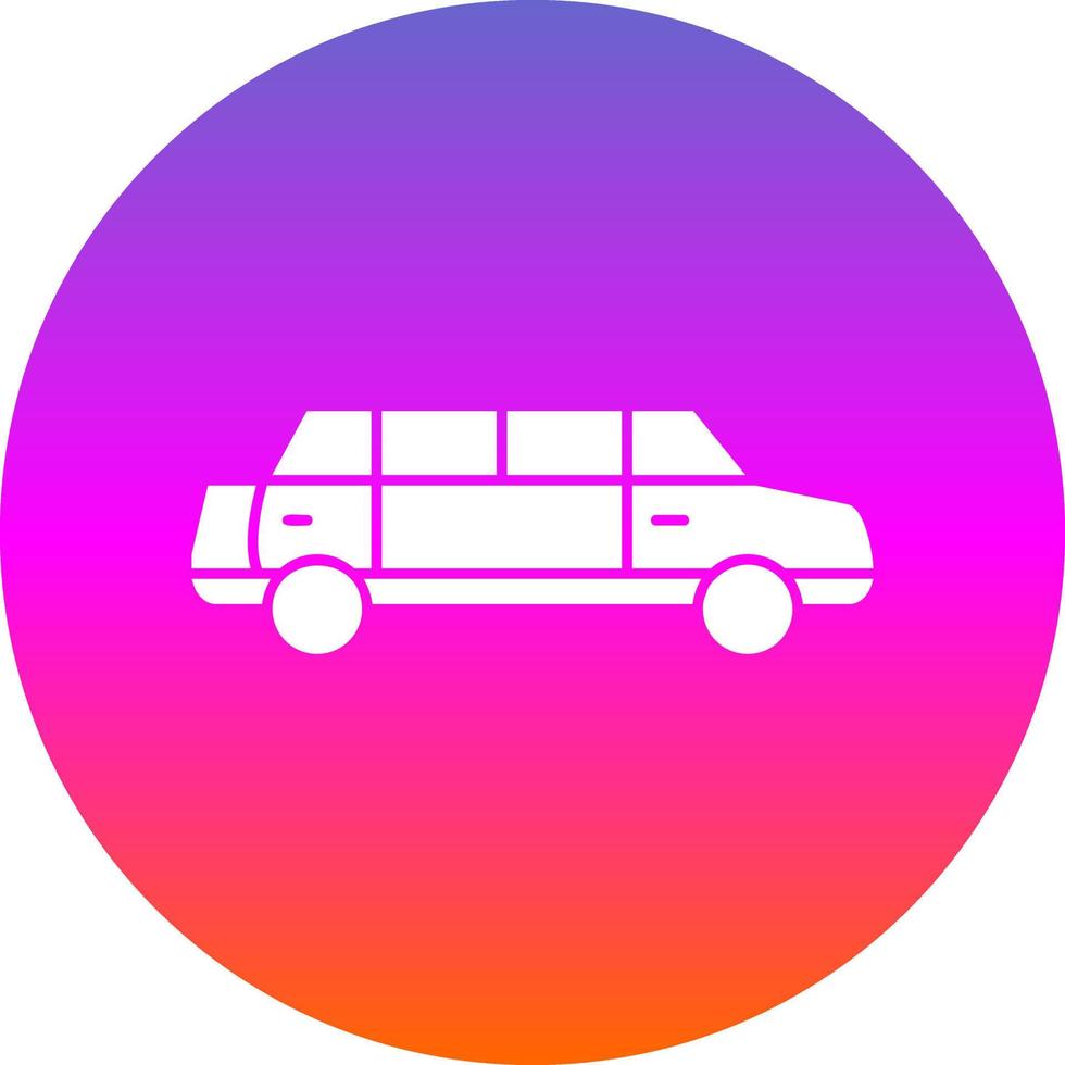 Limousine Vector Icon Design