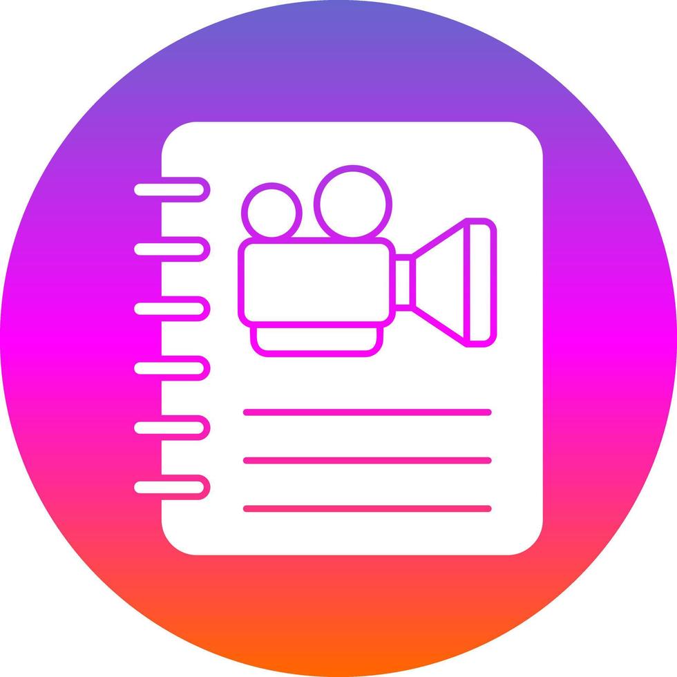 Screenplay Vector Icon Design