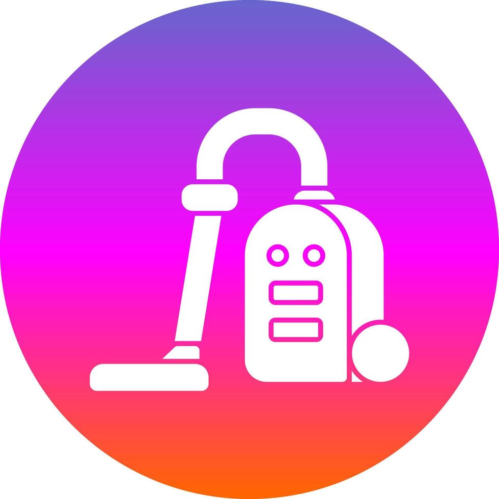 Vacuum Cleaner Vector Icon Design