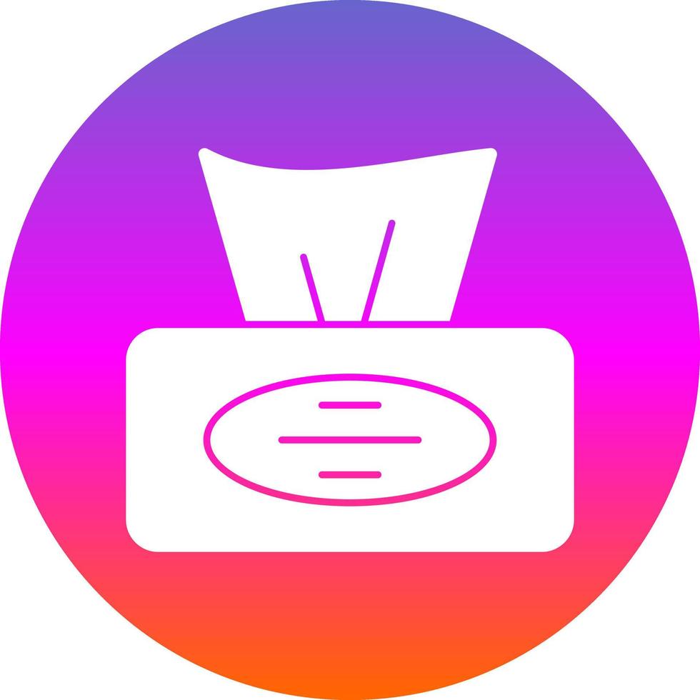 Tissue Box Vector Icon Design