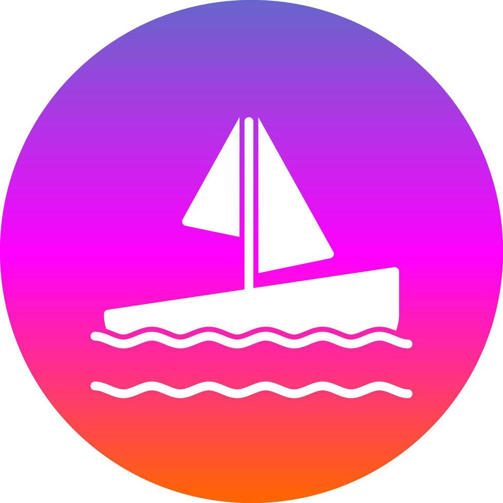 diseño de icono de vector de barco de vela