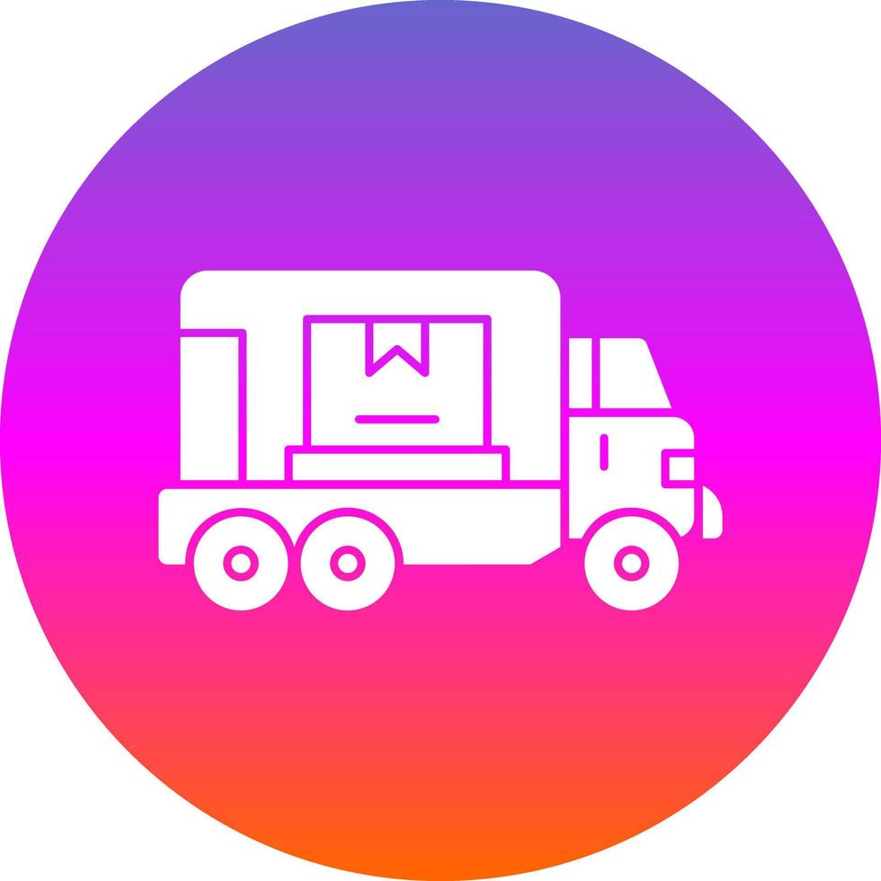 Cargo Truck Vector Icon Design