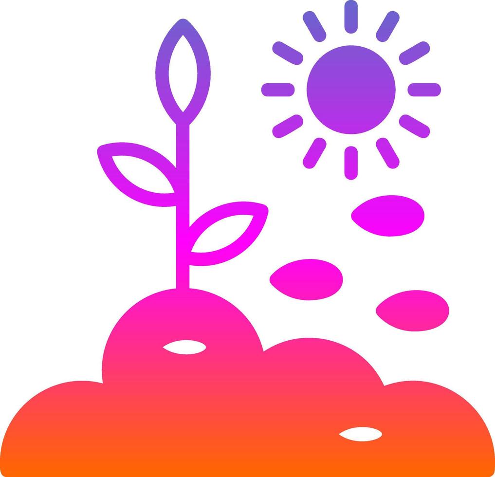 Seeding Vector Icon Design