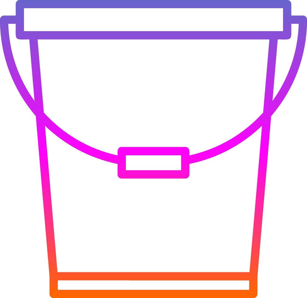 Bucket Vector Icon Design